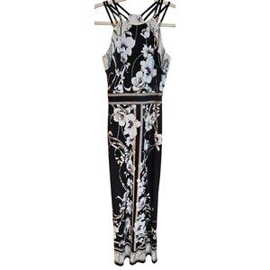 White House Black Market Floral & Animal Print Strappy Bodycon Dress XXS